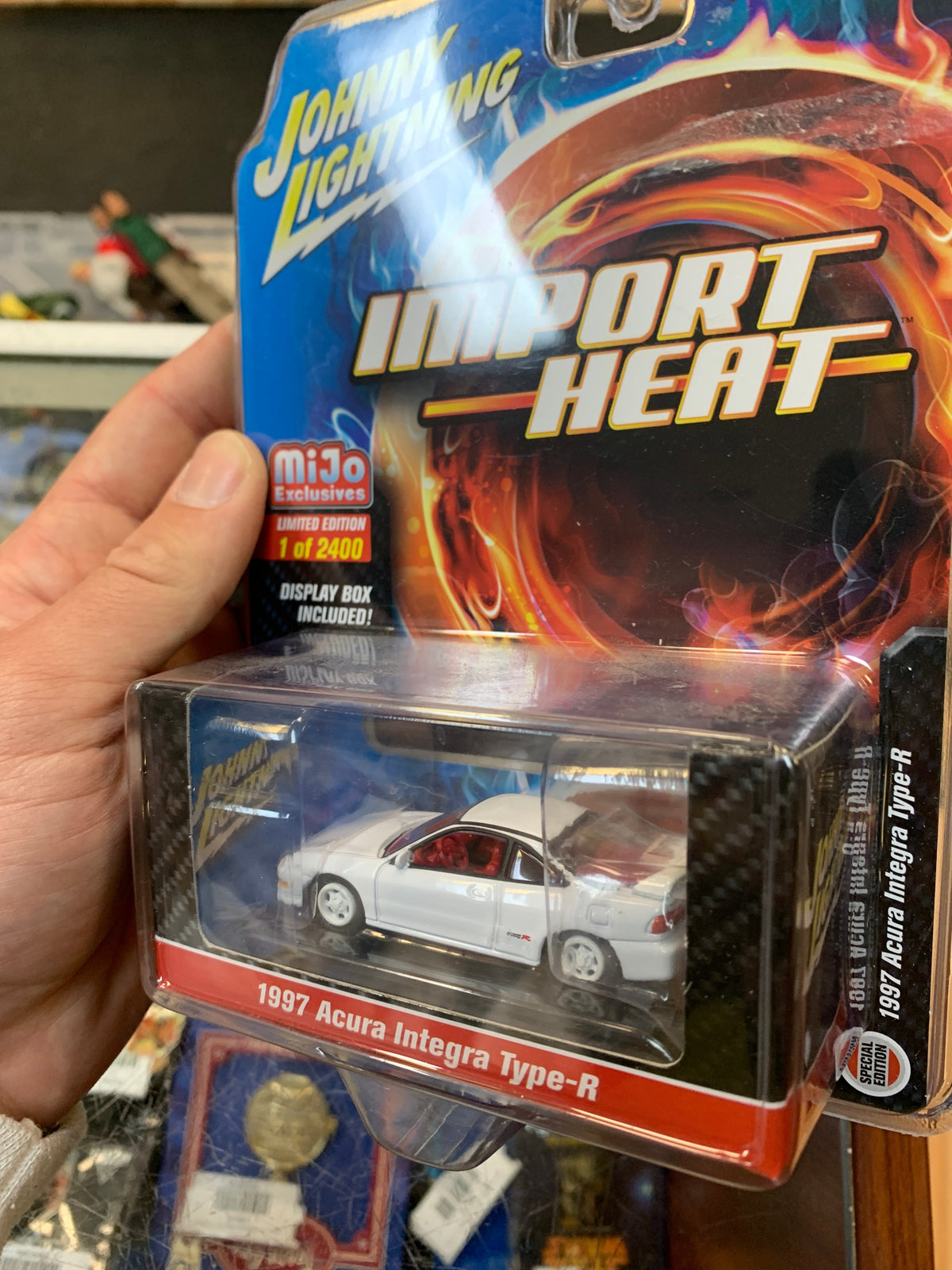 1997 Acura Integra Type-R White 1/2400 (Johnny Lightning Import Heat, Tomy) SEALED product image 6, provided for visual