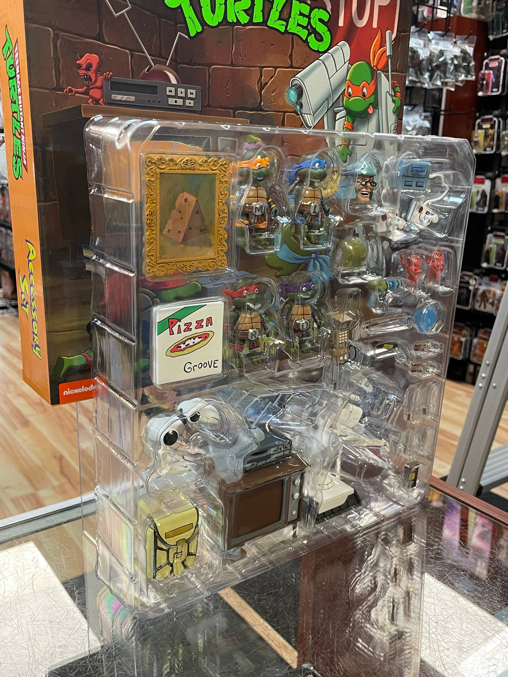 TMNT Baby Turtles Accessory Set (NECA, TMNT Teenage Ninja Turtles) OPEN/COMPLETE product image 2, provided for visual