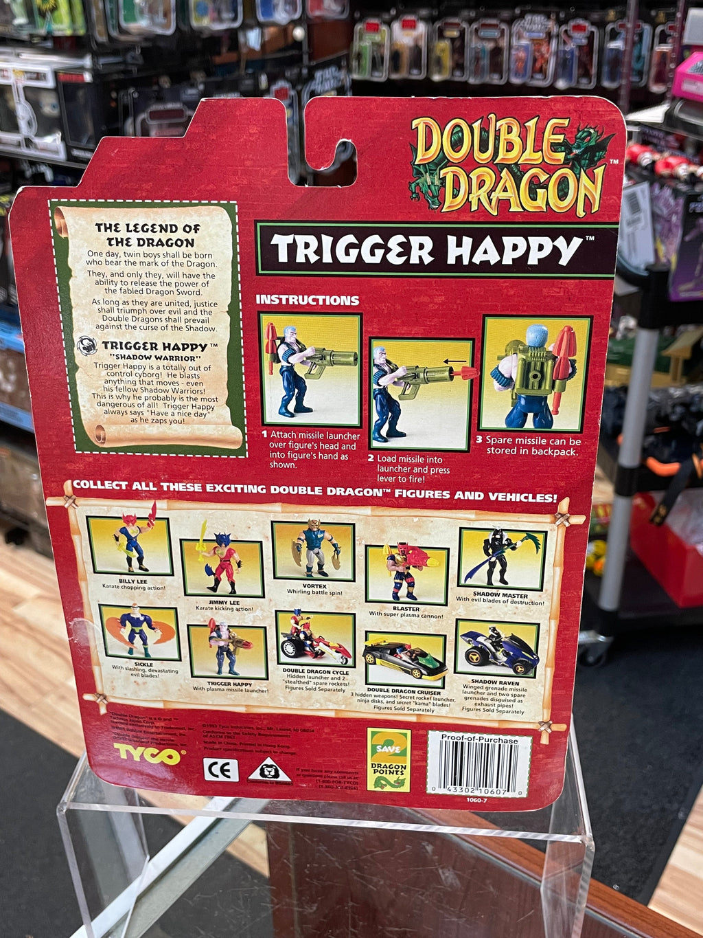 Trigger Happy (Vintage Double Dragon, Tyco)**SEALED** product image 3, provided for visual reference and product detail
