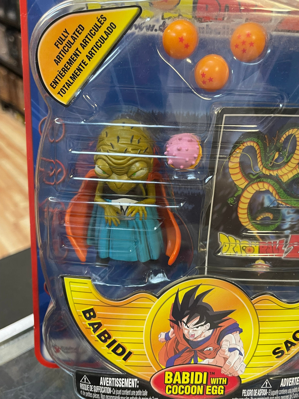 Babidi with Cocoon Egg (Vintage Dragon Ball Z, Irwin Toys) SEALED product image 4, provided for visual reference and product