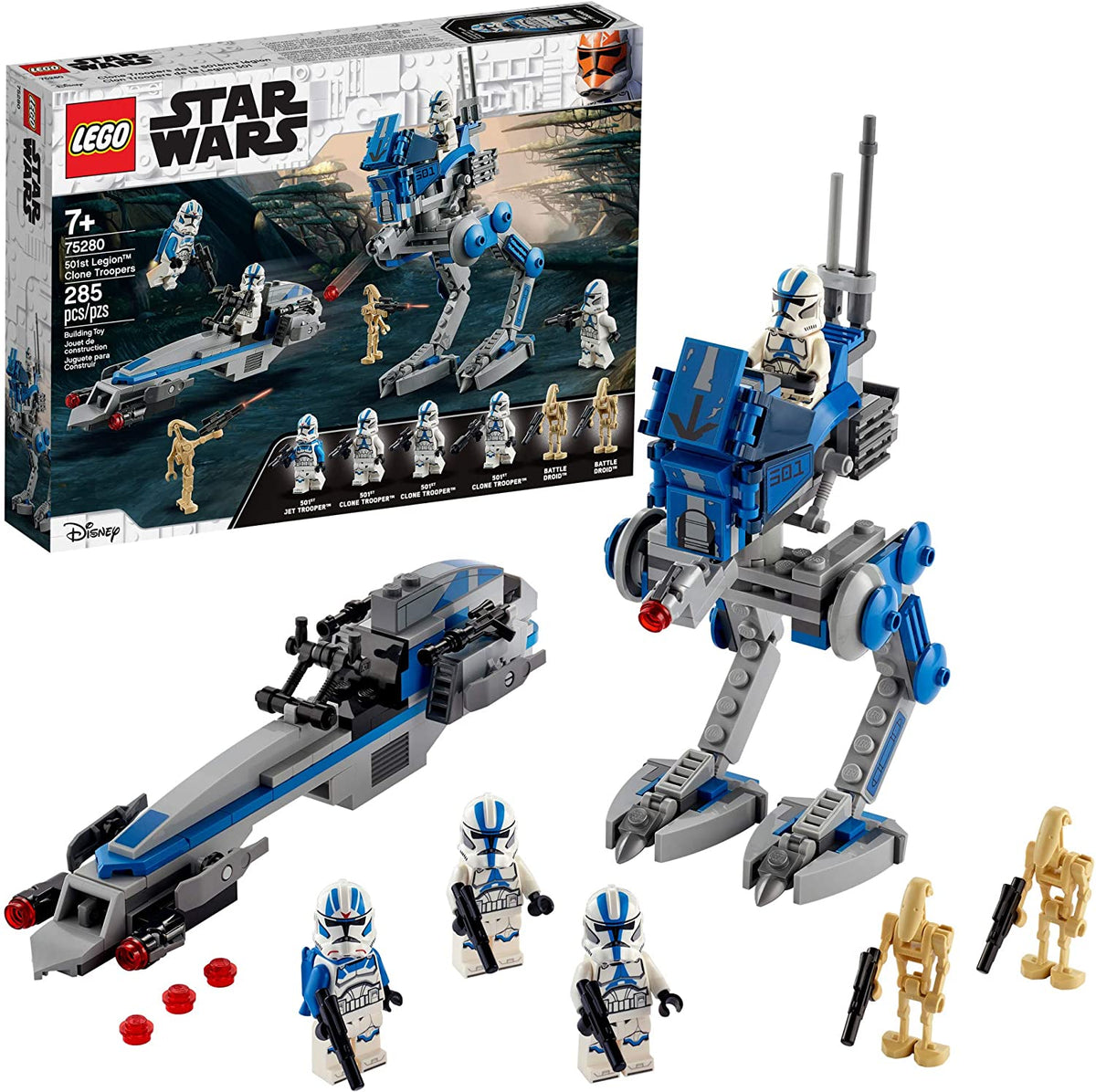75280 501st Legion Clone Troopers (Retired) (Open Box Sealed Bags) product image 1, provided for visual reference and