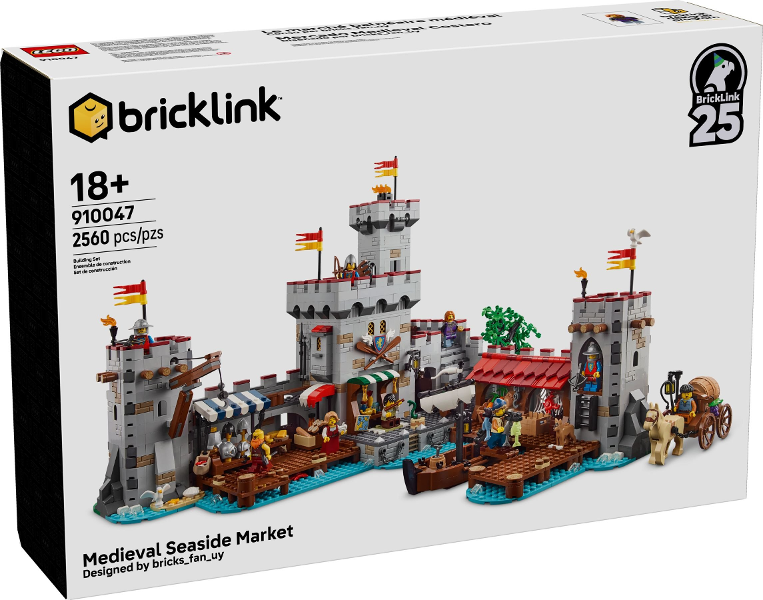 910047 Medieval Seaside Market (Retired) (New Sealed) product image 1, provided for visual reference and product detail