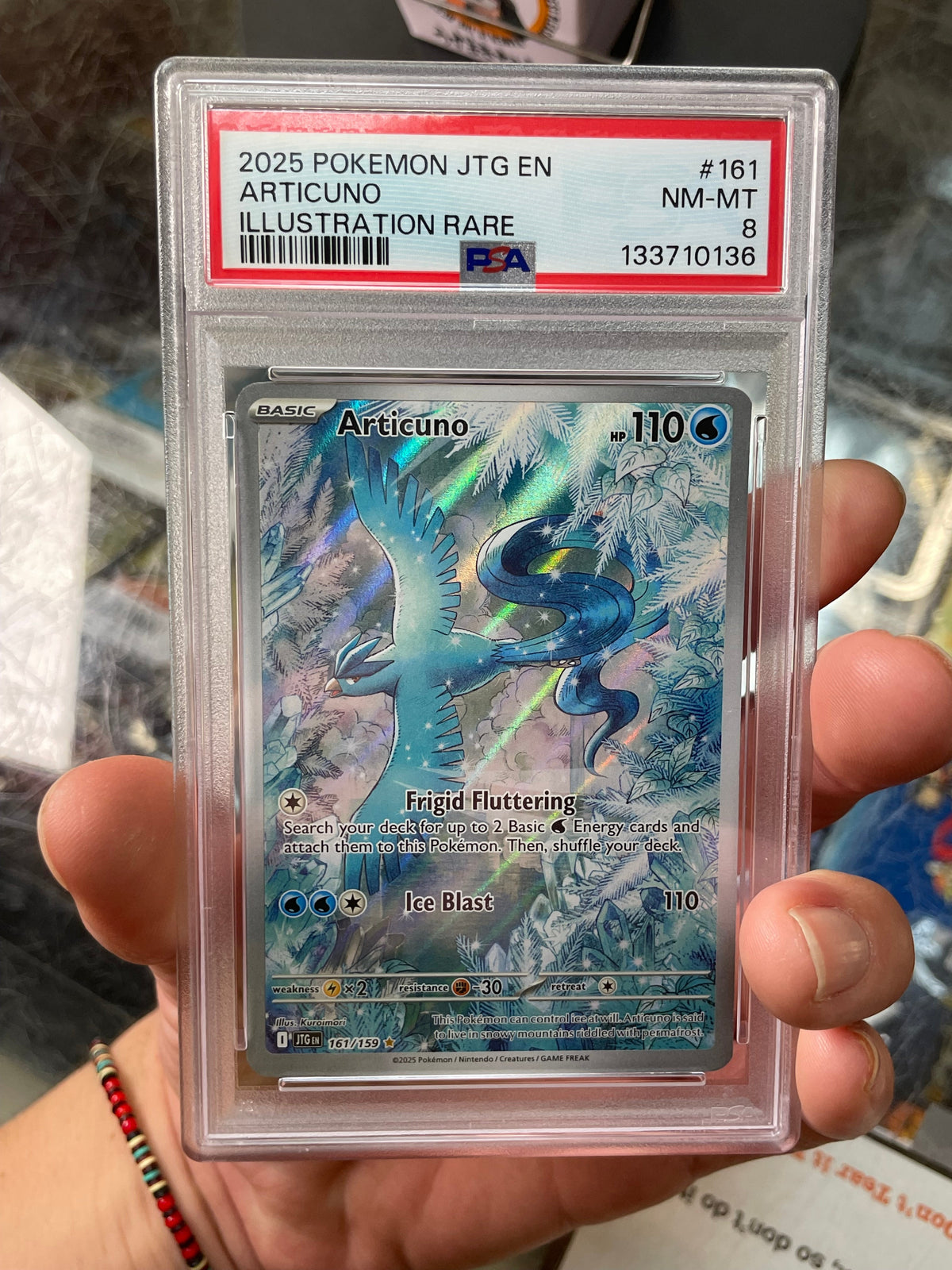 Articuno Journey Together 161/159 (Pokemon, Wizard) **PSA 8** product image 7, provided for visual reference and product