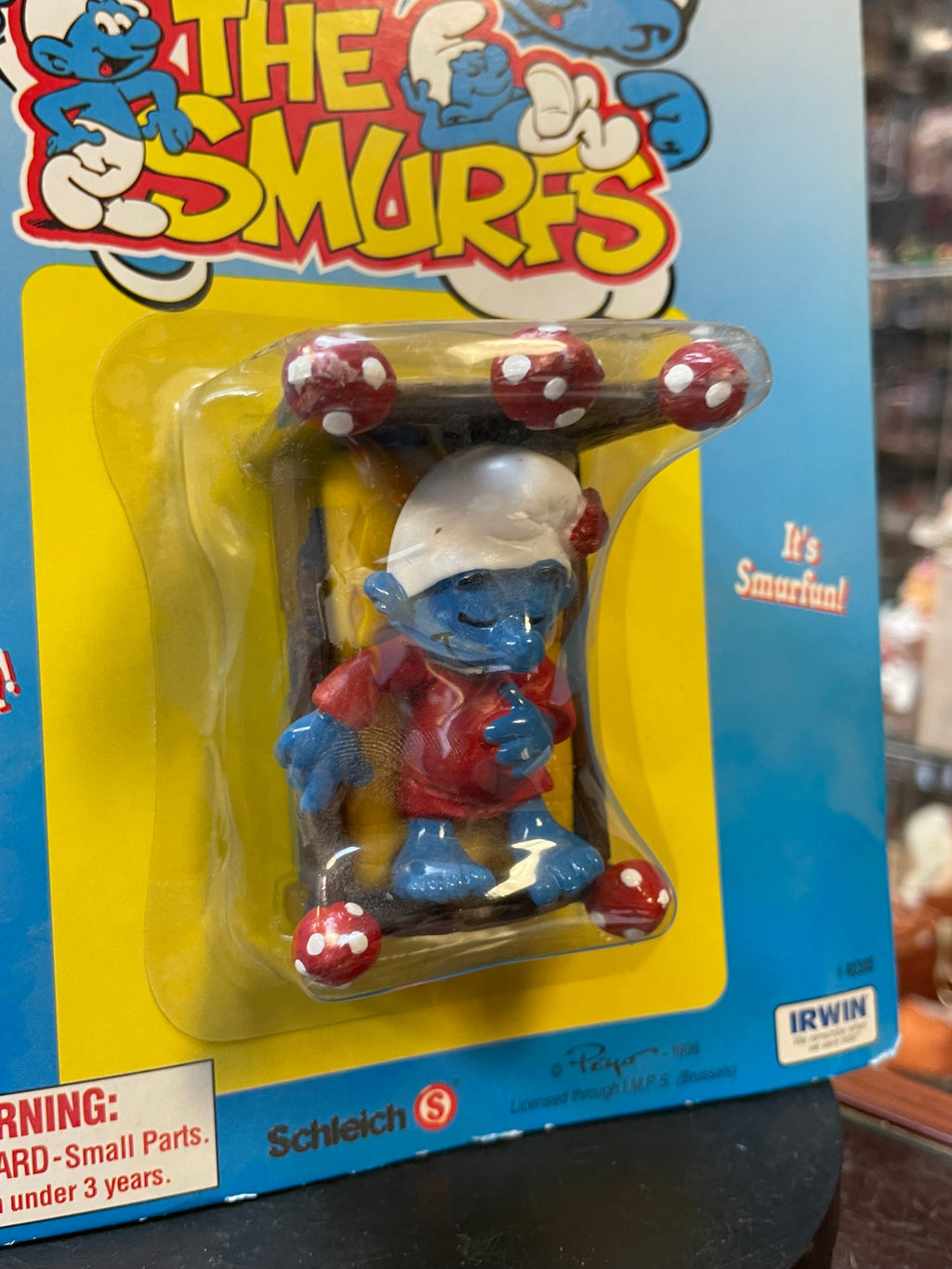 Sleepy Smurf (Vintage Smurfs, Schleich Peyo) **SEALED** product image 5, provided for visual reference and product detail