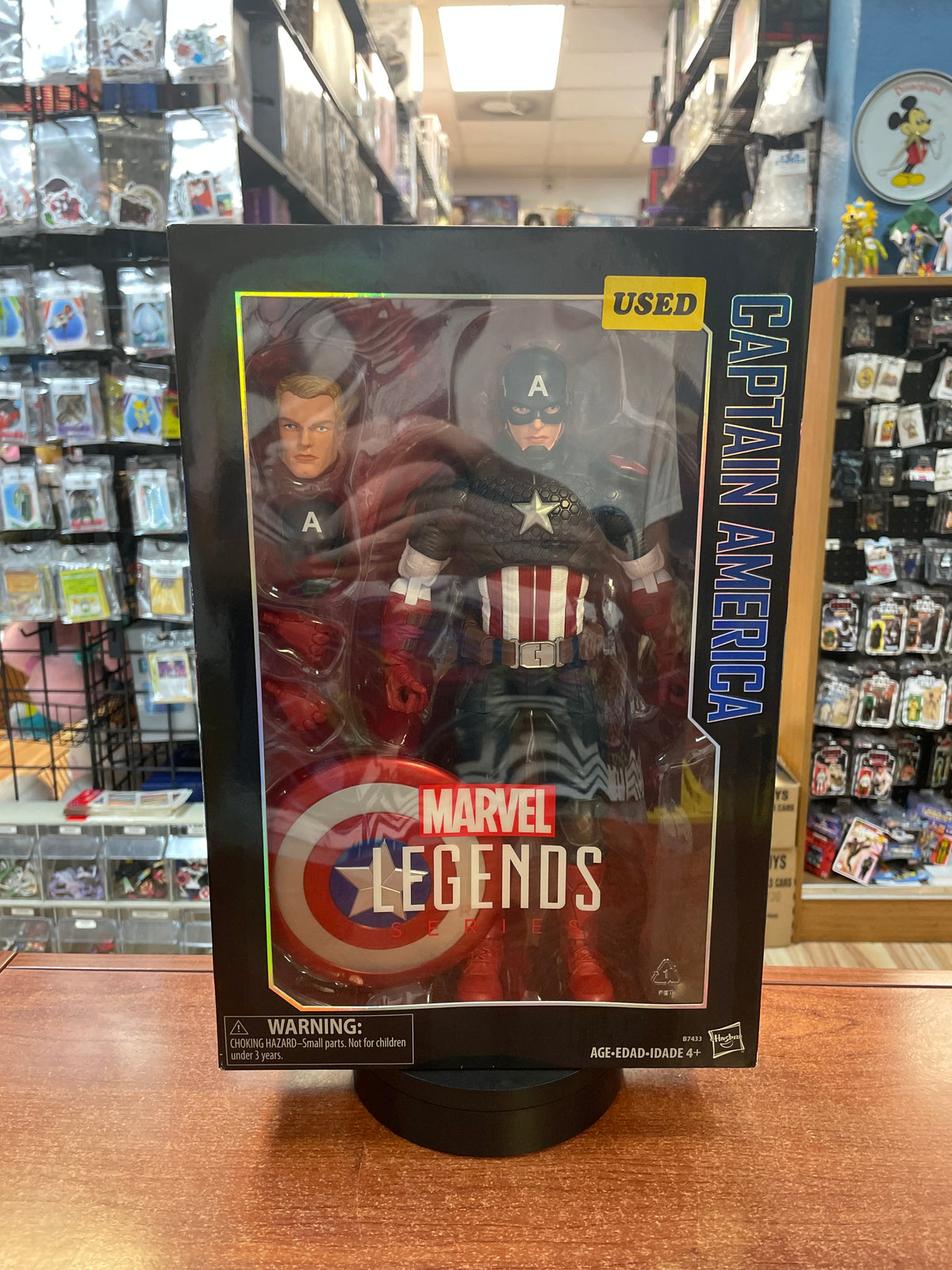 Captain America -Deluxe 12"- (Marvel Legends, Hasbro) **COMPLETE** product image 6, provided for visual reference and