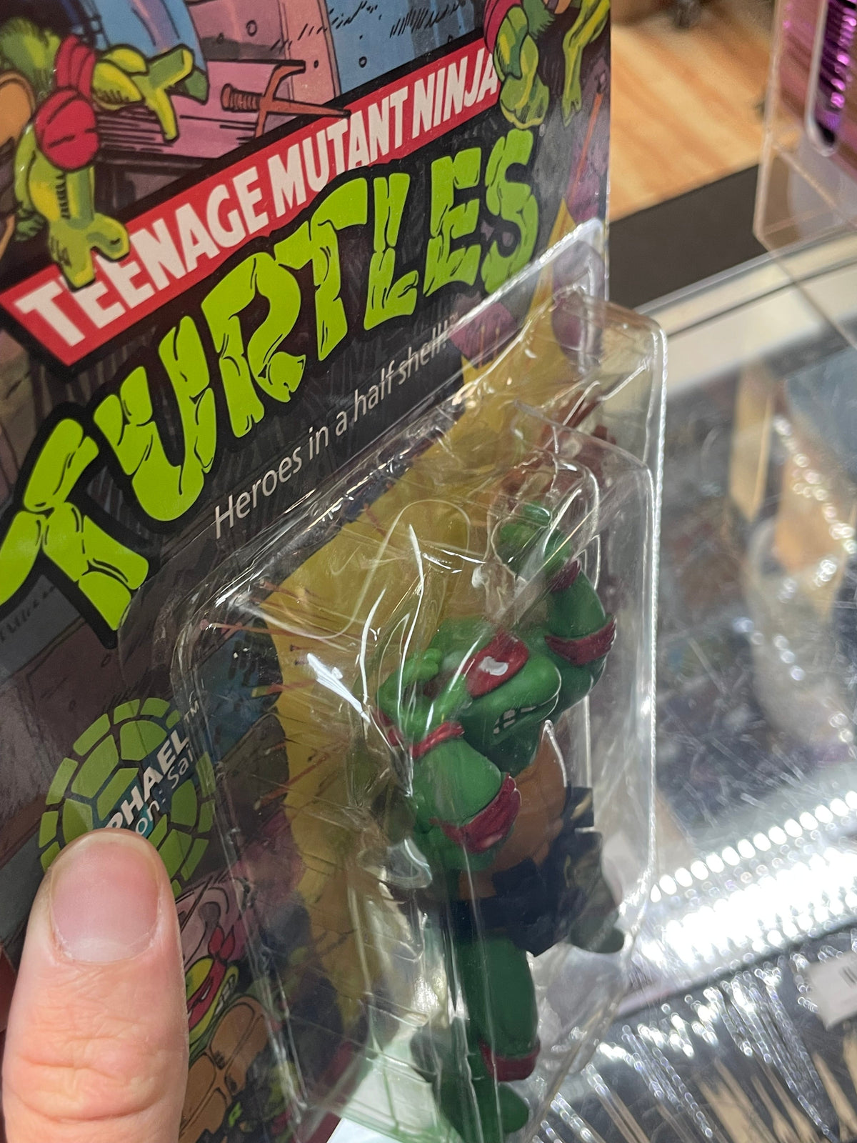 Hard Head Raphael -10 Back- (Vintage TMNT Ninja Turtles, Playmates) **SEALED** product image 7, provided for visual