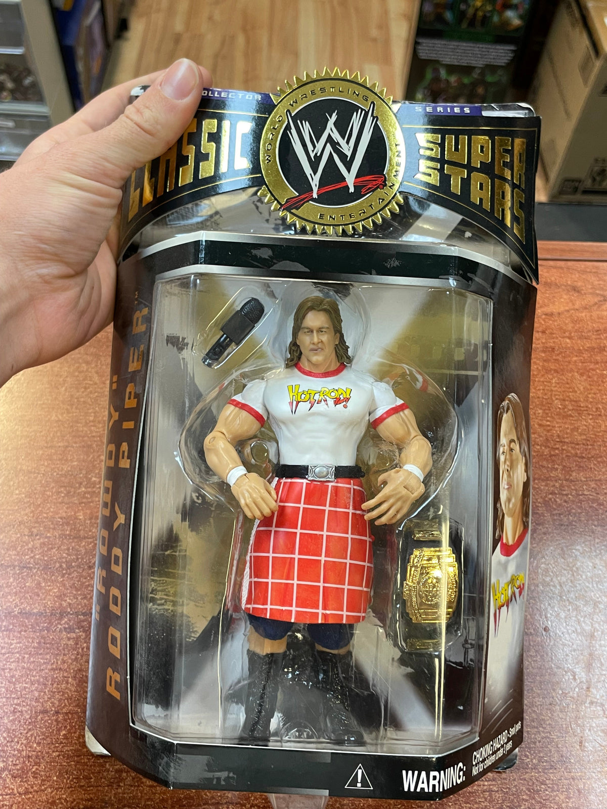 Rowdy Roddy Piper (WWF Classic Superstars, Jakks) **SEALED** product image 3, provided for visual reference and product