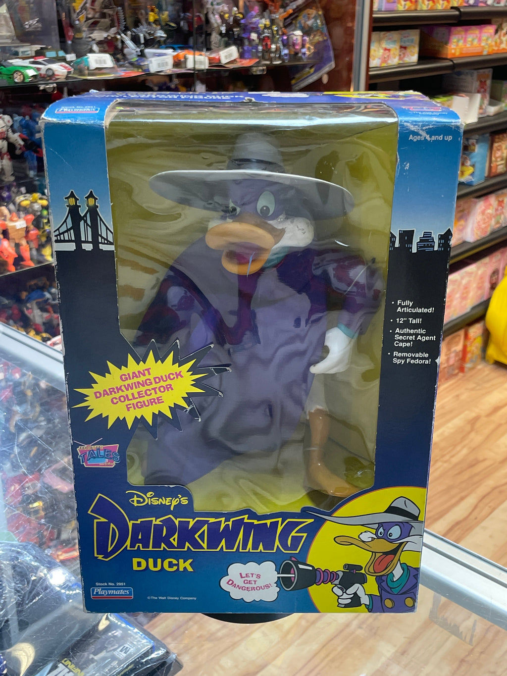 Darkwing Duck 12" (Vintage Disney, Playmates) **COMPLETE** product image 1, provided for visual reference and product detail