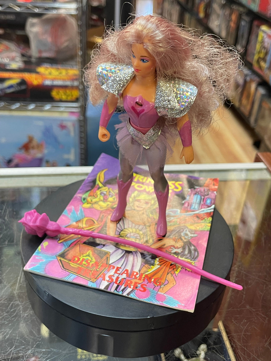 Glimmer with Comic (Vintage She-Ra, Mattel) LOOSE product image 3, provided for visual reference and product detail review
