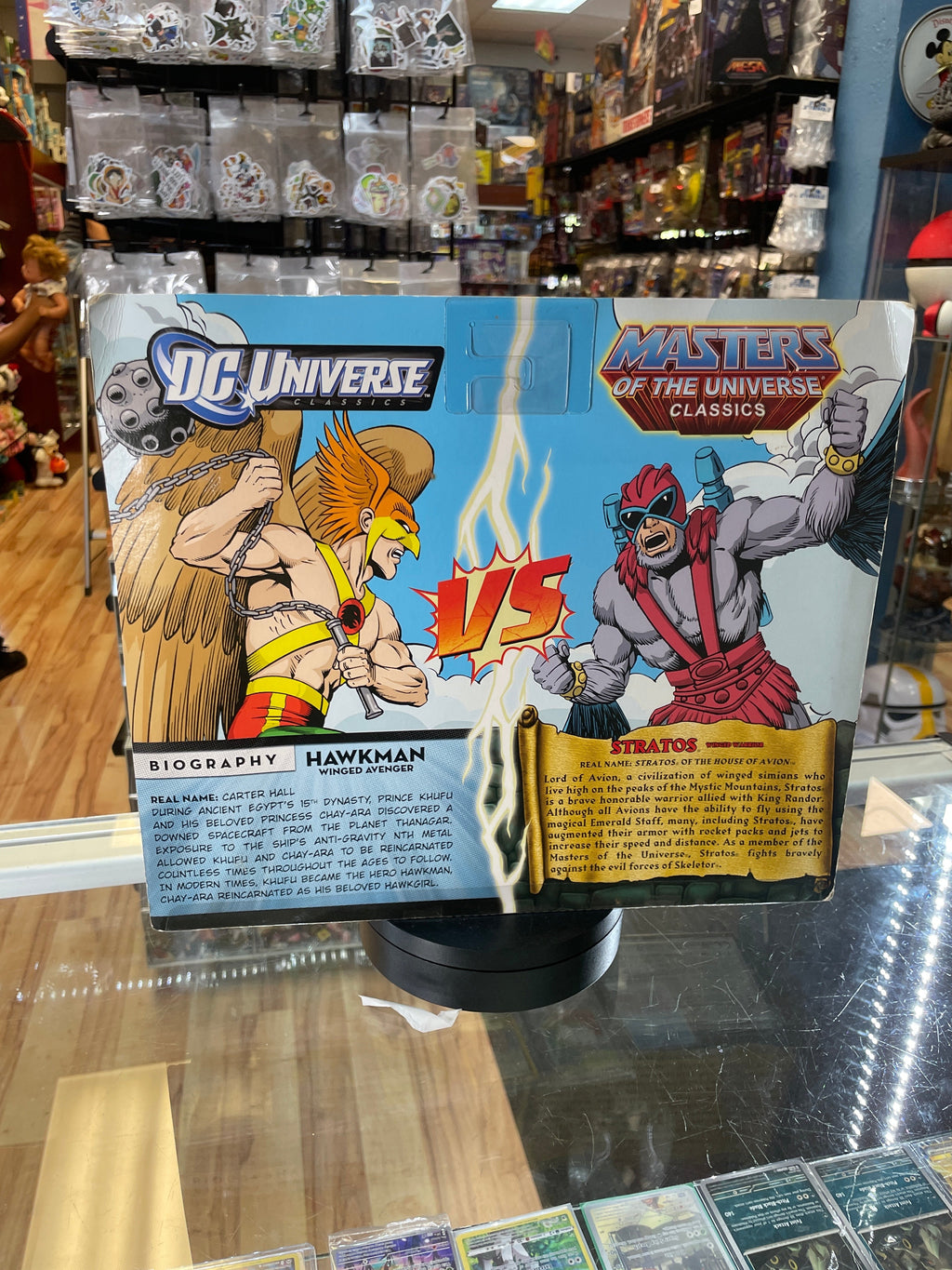 HawkMan & Stratos (MOTU Classics DC Universe, Mattel)**SEALED** product image 4, provided for visual reference and product