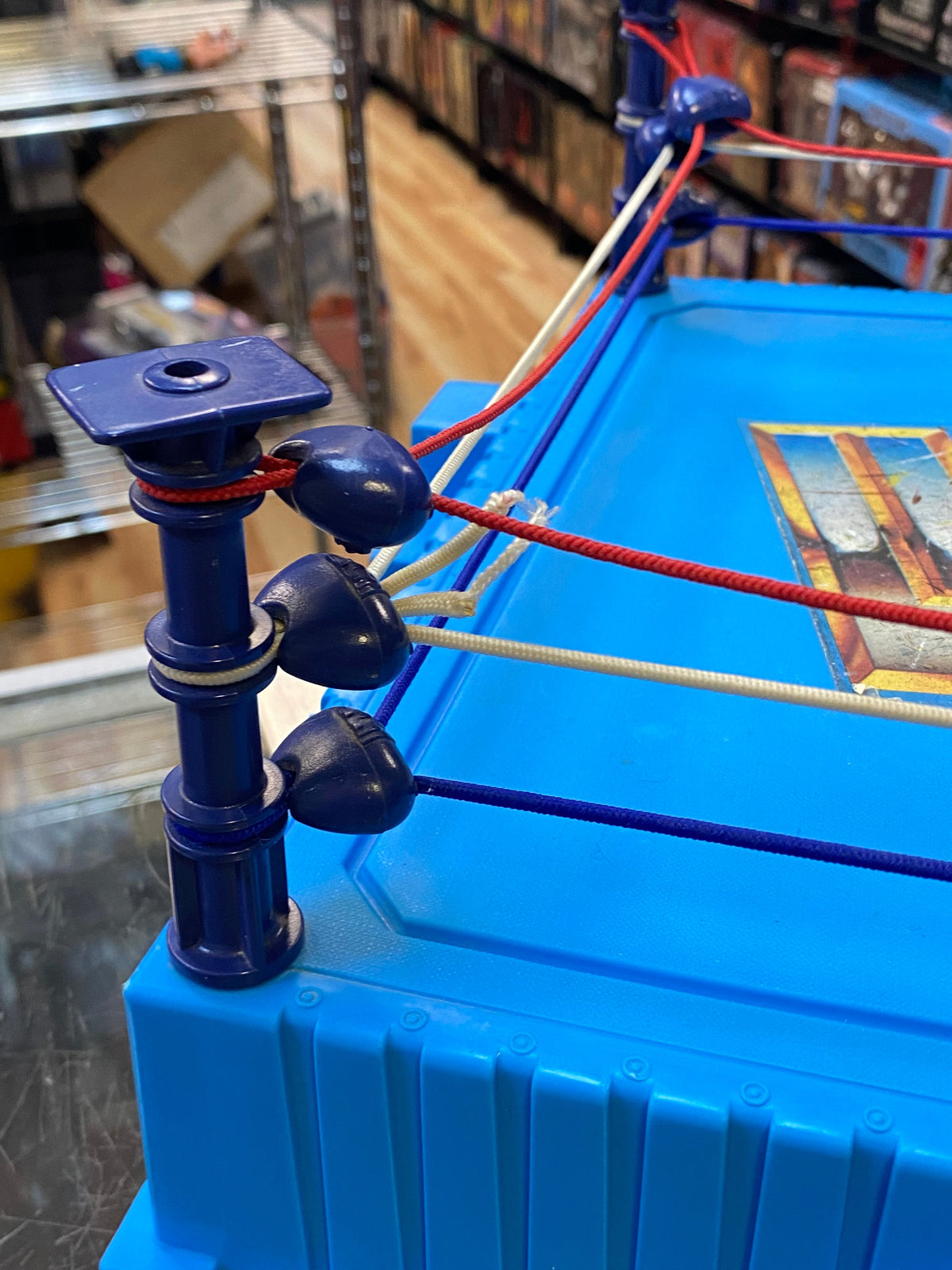 WWF Hasbro Ring with Flag (Vintage WWF WWE, Hasbro) product image 6, provided for visual reference and product detail review