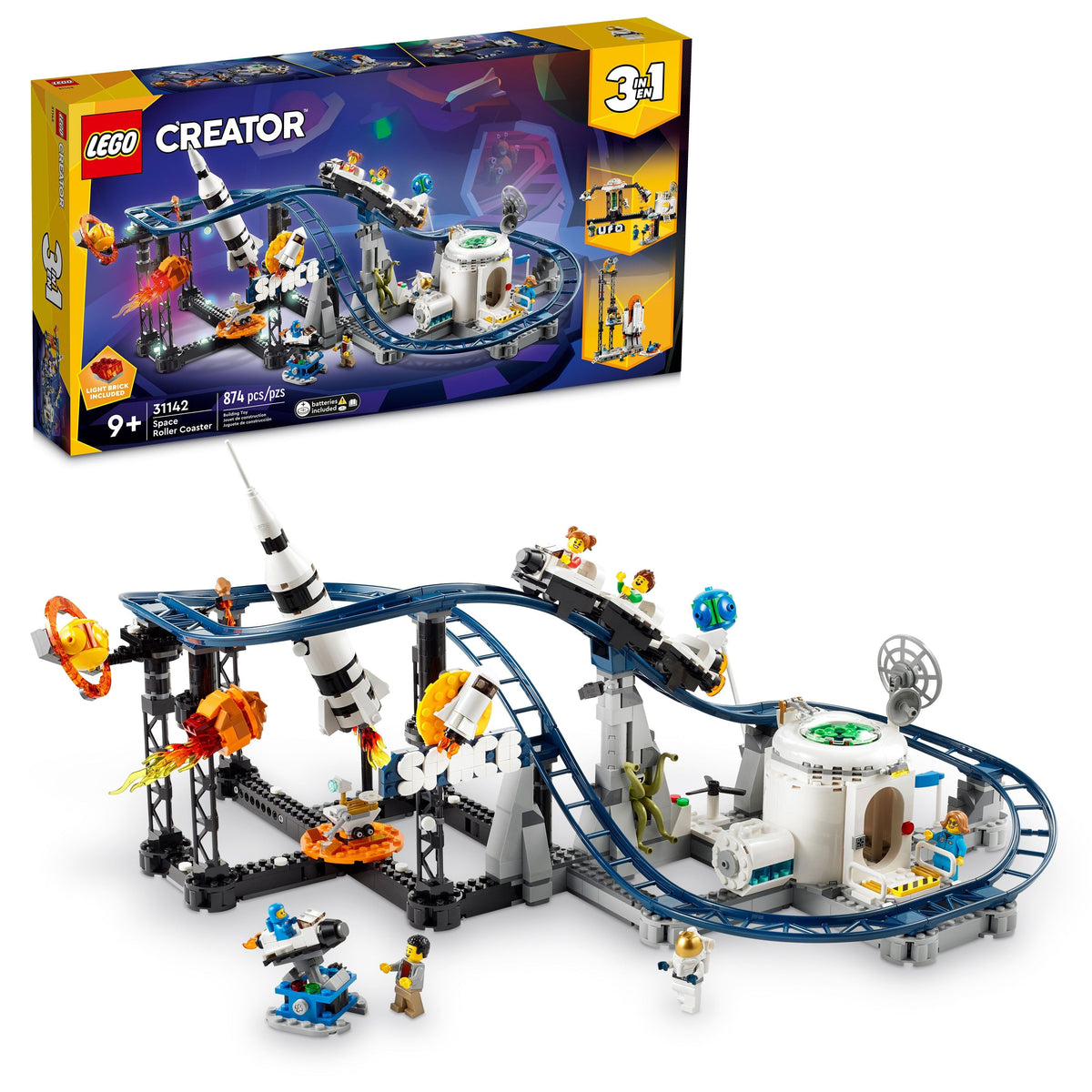 31142 Space Roller Coaster (Certified Complete) product image 1, provided for visual reference and product detail review