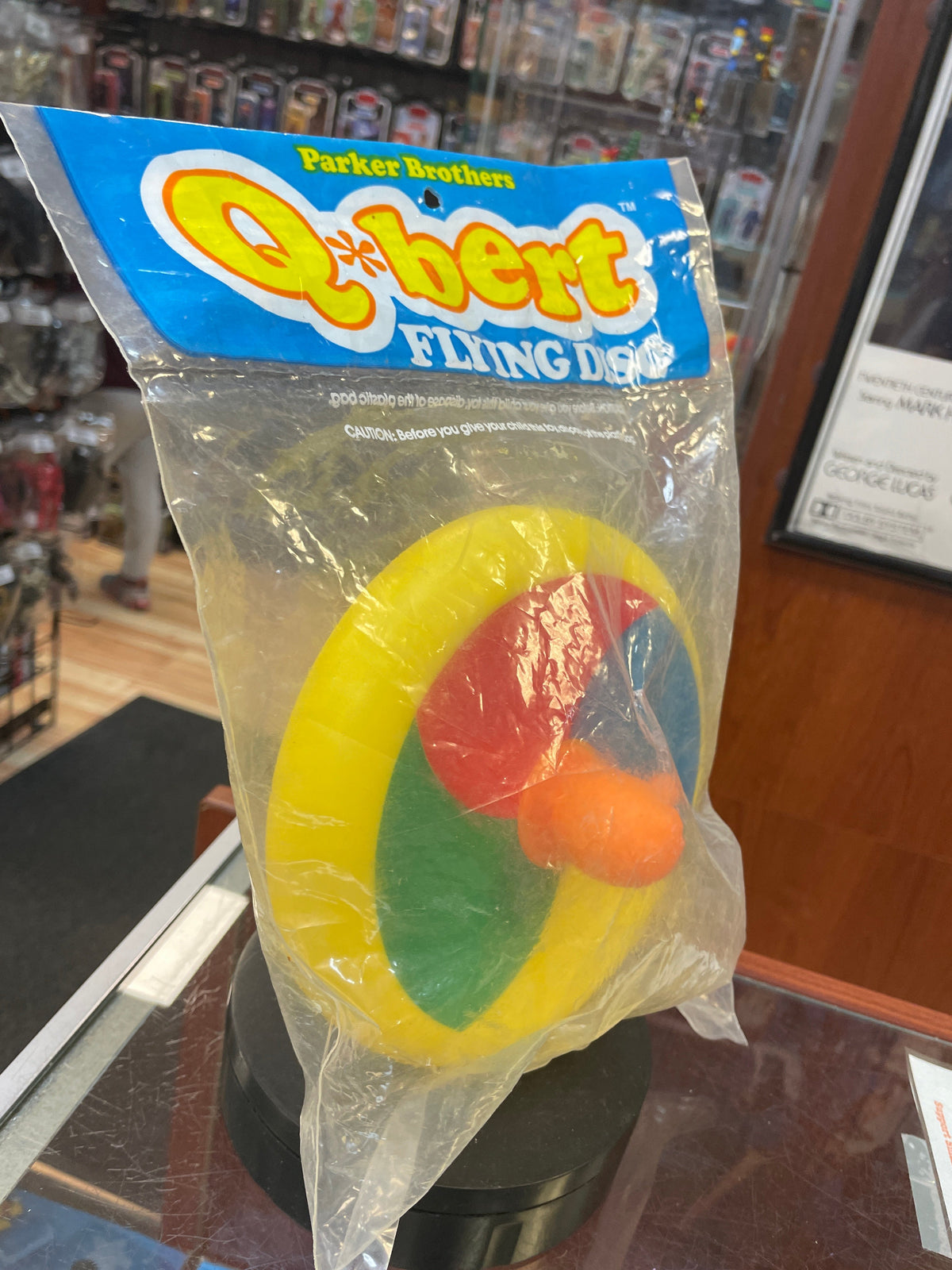 Q*Bert Flying Disc (Vintage Nintendo Atari, Parker Brothers) **SEALED** product image 3, provided for visual reference and