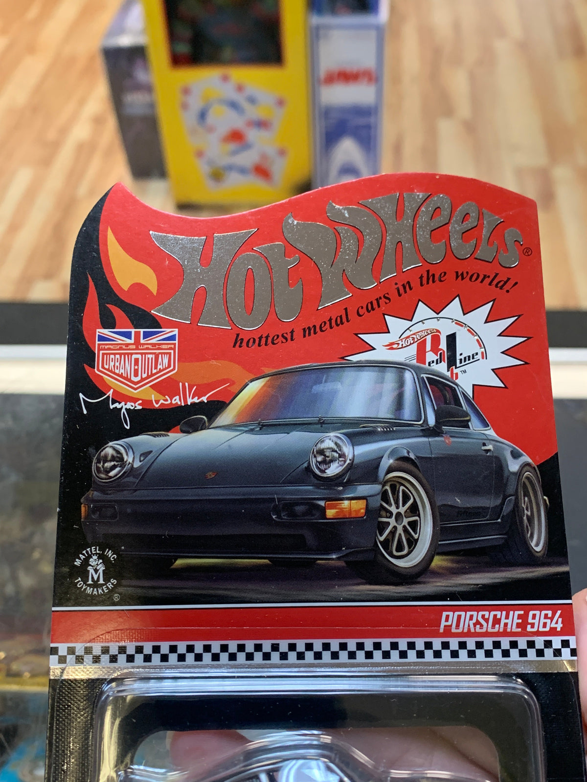 Porsche 964 Black RLC (Hot Wheels Red Line Club, Mattel) SEALED product image 6, provided for visual reference and product