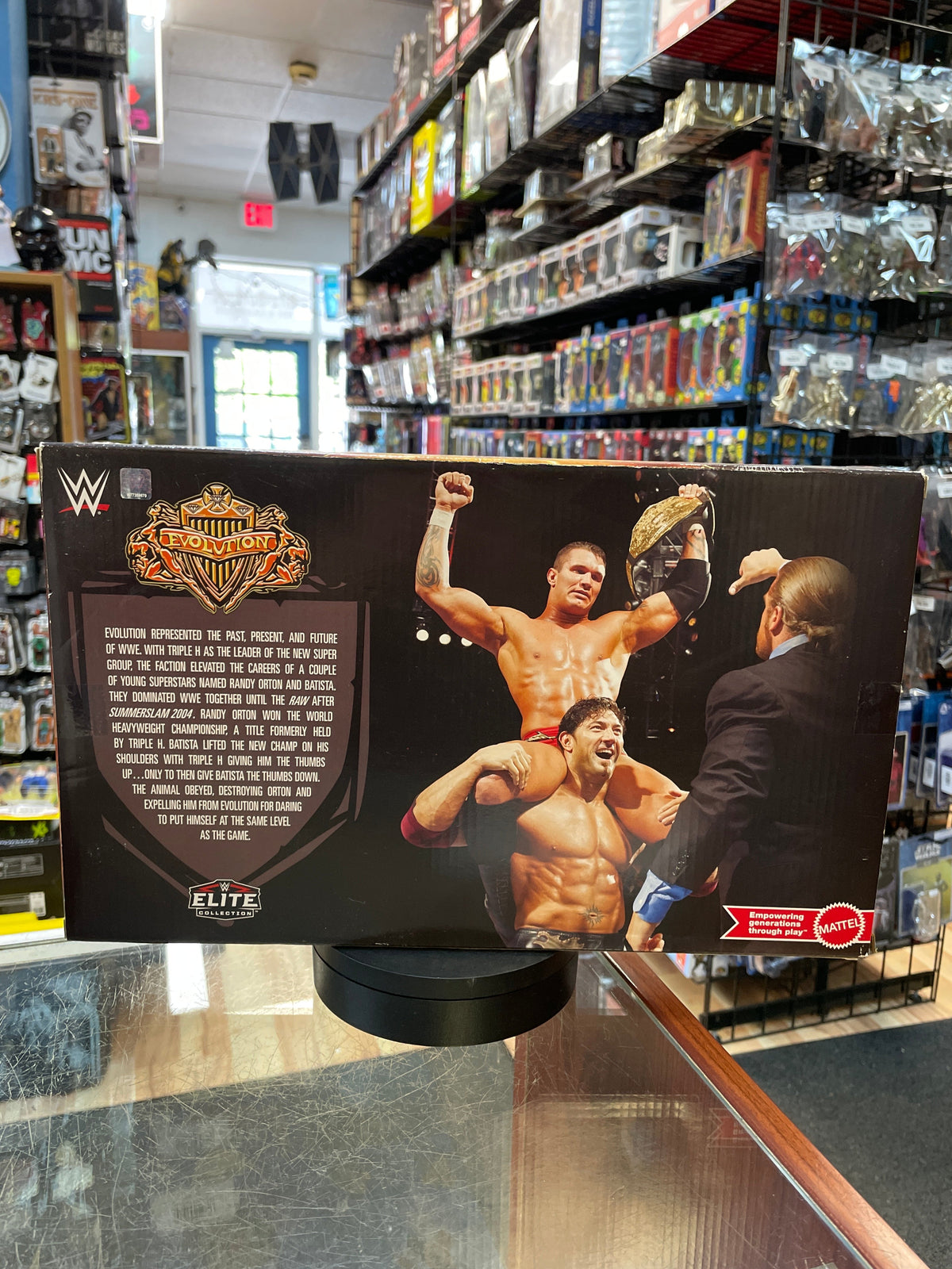 Batista, Triple H, & Randy orton (Mattel, WWE Elite) **COMPLETE** product image 6, provided for visual reference and product