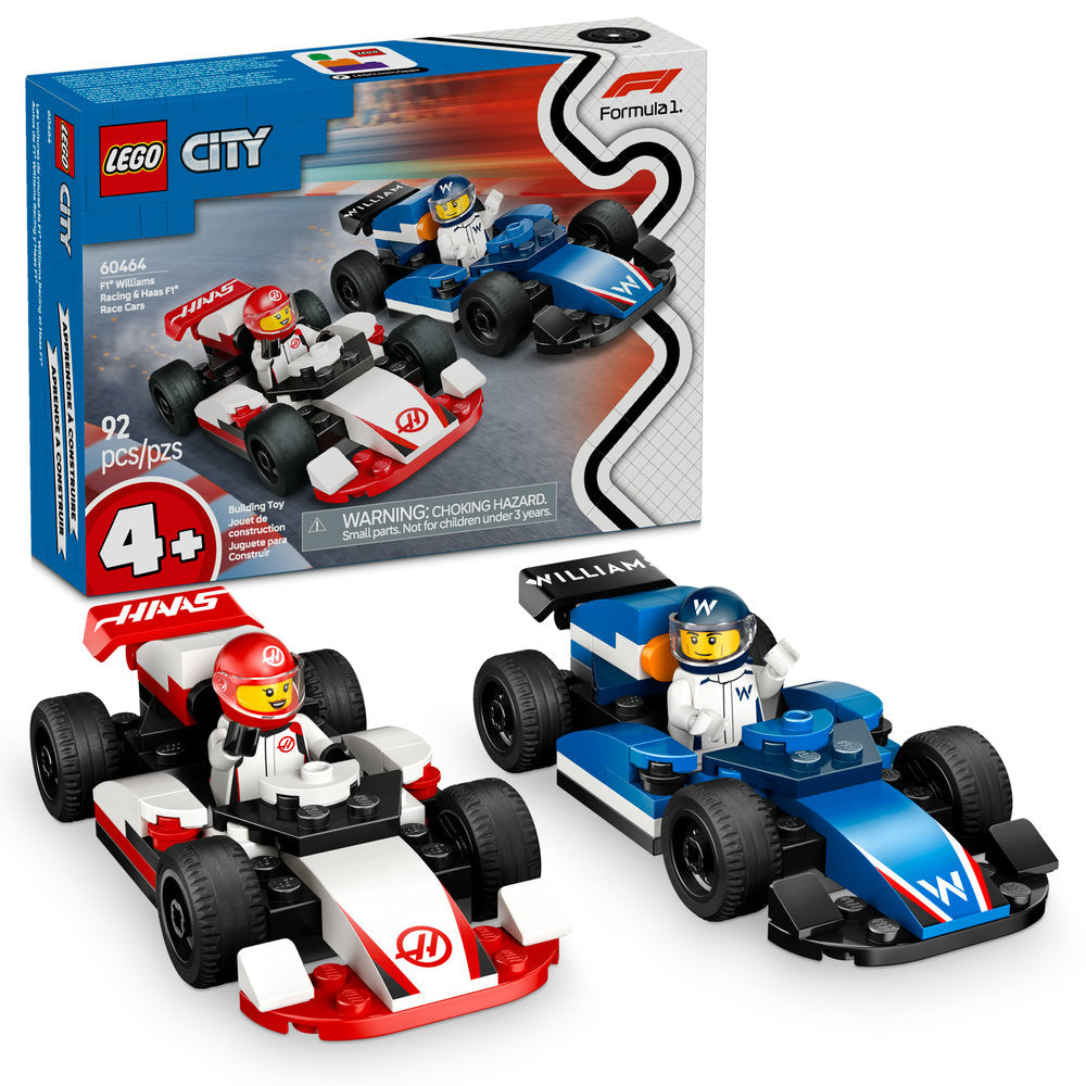 60464 F1® Williams Racing & Haas F1® Race Cars product image 1, provided for visual reference and product detail review
