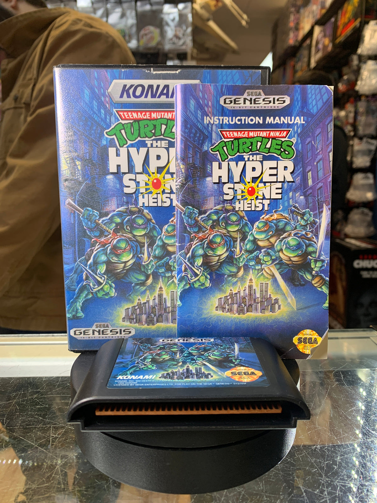 TMNT Ninja Turtles: The Hyperstone Heist (Sega Genesis, Vintage Video Games) COMPLETE (Copy) product image 1, provided for