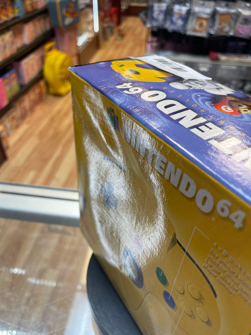 Yellow N64 Controller (Nintendo, Vintage Video Games) **TESTED WORKING** product image 8, provided for visual reference and