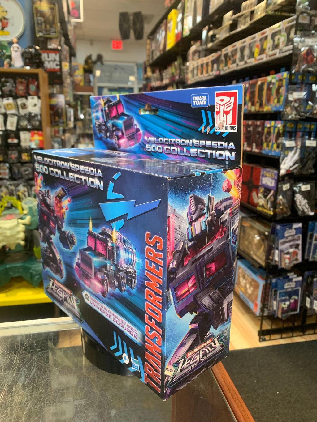 Speedia Universe Scourge -Leader Class- (Transformers Legacy, Hasbro) **SEALED** product image 5, provided for visual