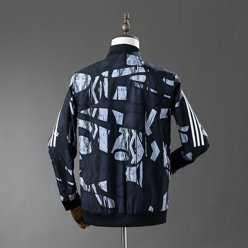 Arsenal Windbreaker 2025/26 Black Grey Football Kit product image 2
