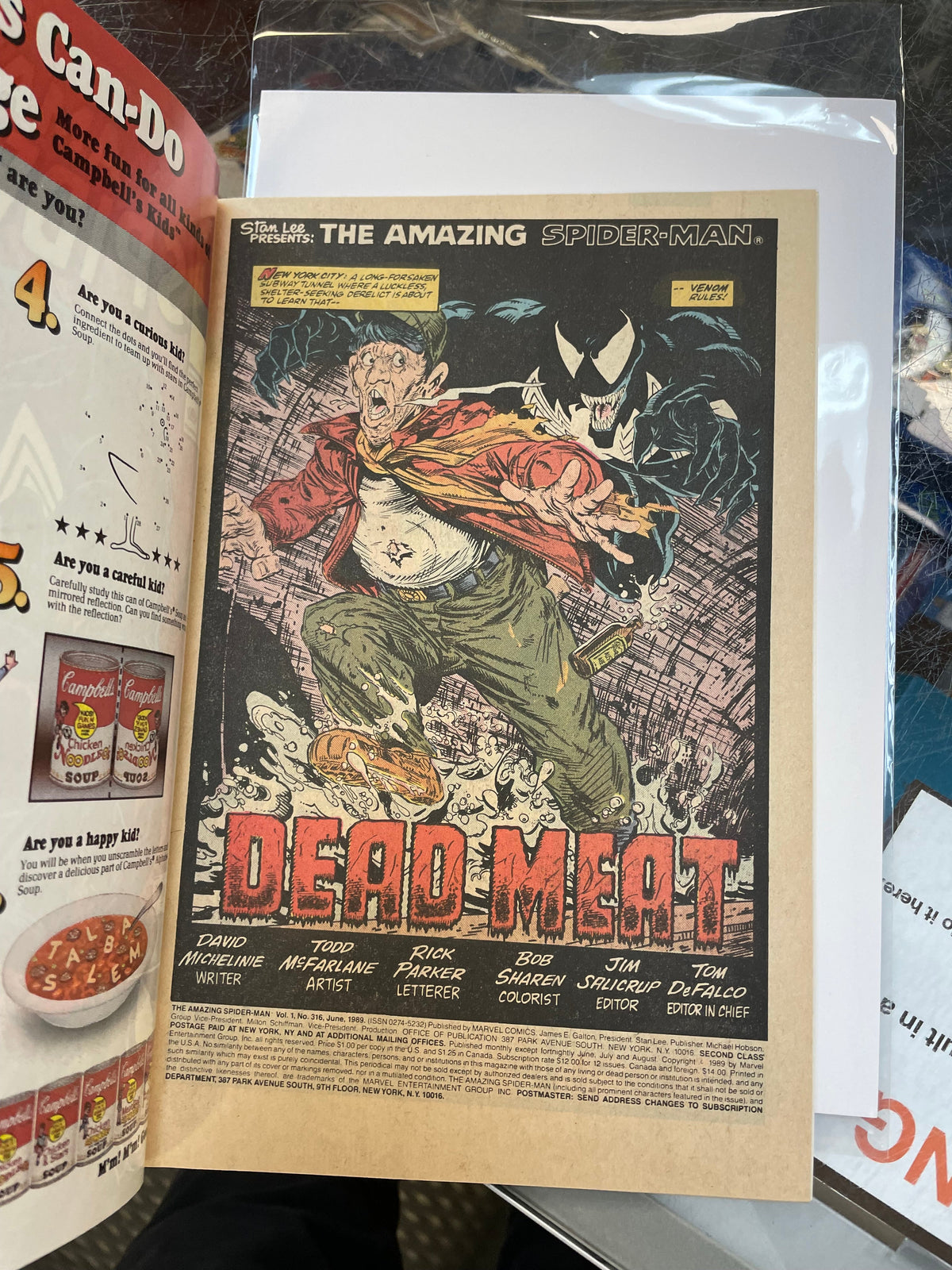 Amazing Spider-Man #316 -McFarlane Cover Venom Cover- (Marvel, Comics) Good product image 15, provided for visual reference