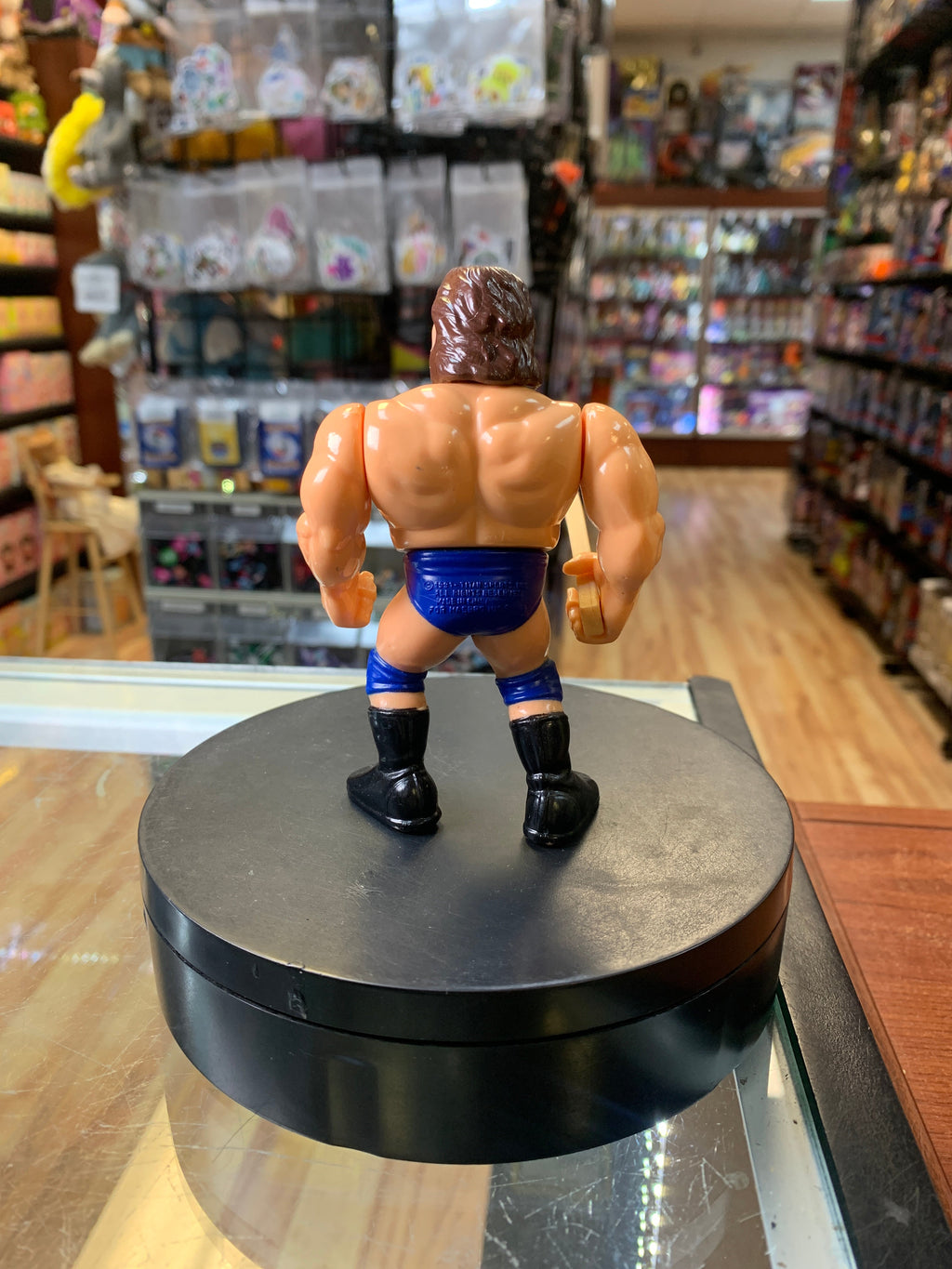 Hacksaw Jim Duggan with Wood 9057 (Vintage WWF WWE, Hasbro) product image 3, provided for visual reference and product