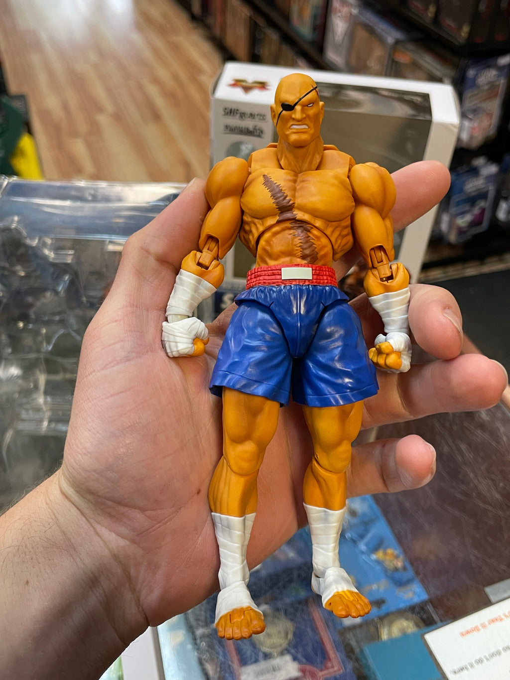 Sagat No.12 (Street Fighter, Bandai SH Figuarts) COMPLETE product image 6, provided for visual reference and product detail