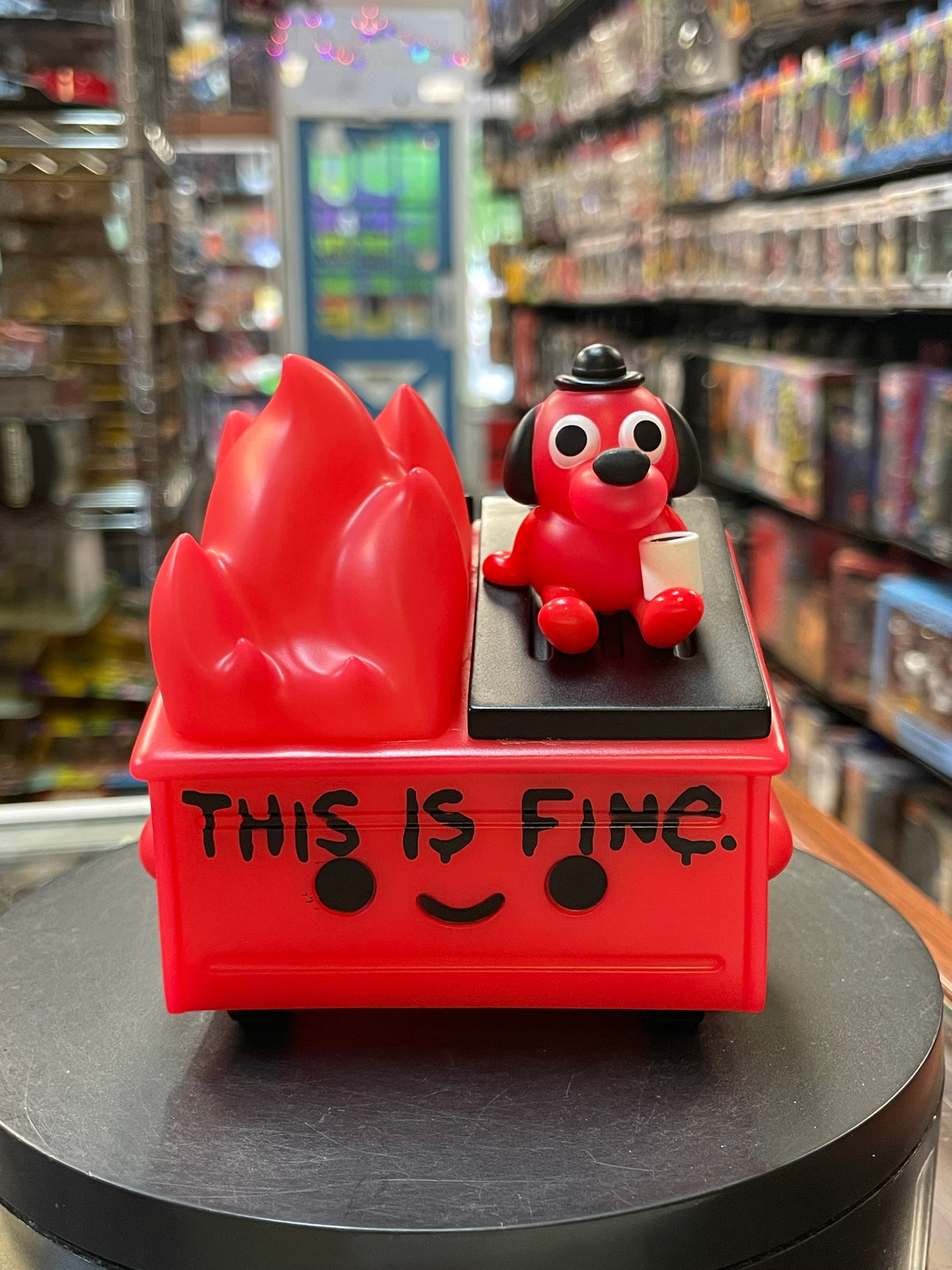 This is Fine Red GITD (Dumpster Fire, 100% Soft) NEW product image 2, provided for visual reference and product detail review