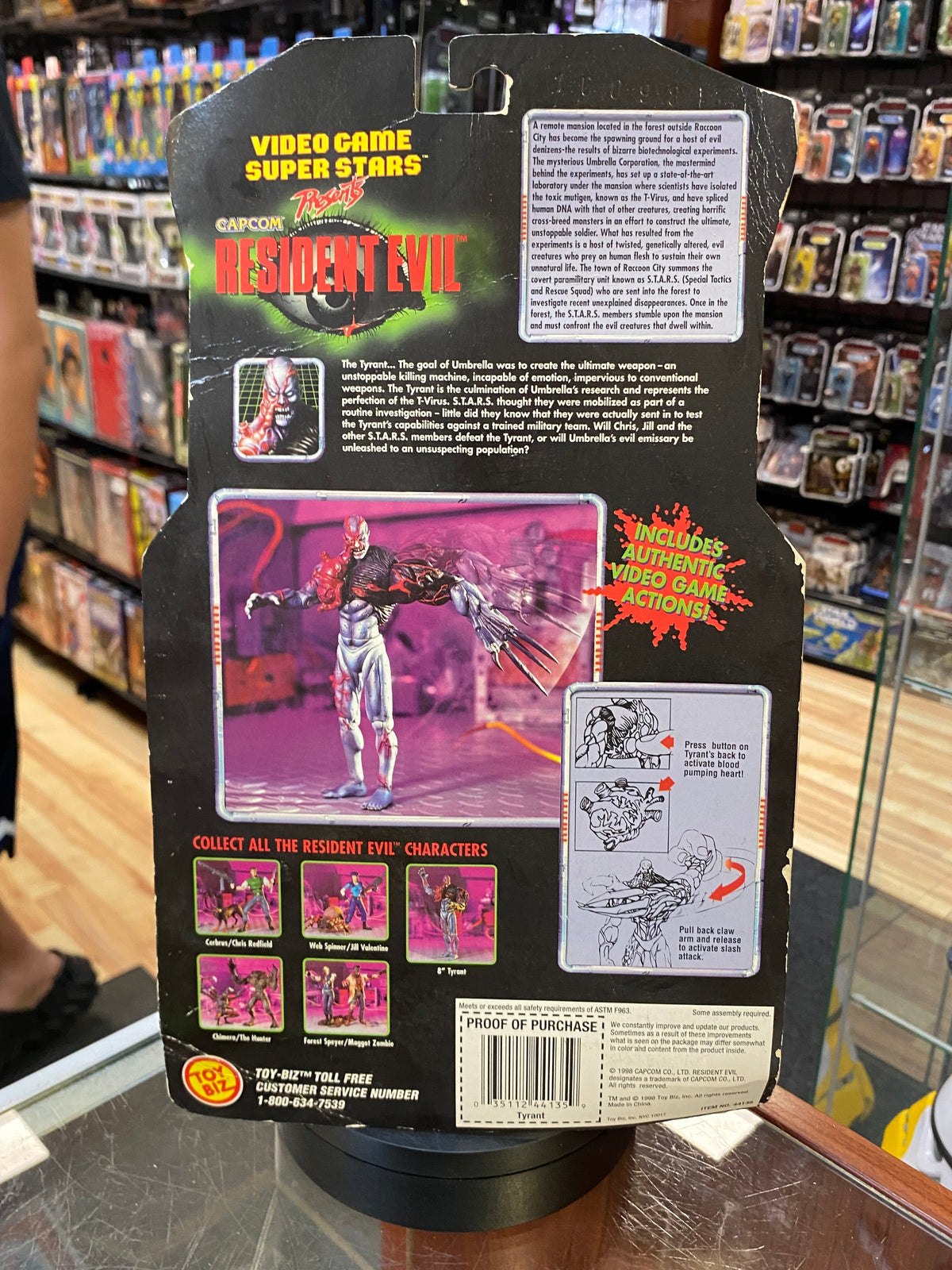 Tyrant (Vintage Resident Evil Capcom, Toybiz) SEALED ￼ product image 2, provided for visual reference and product detail