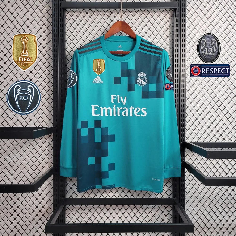 Retro Real Madrid Third Kit 17/18 Long Sleeves Football
