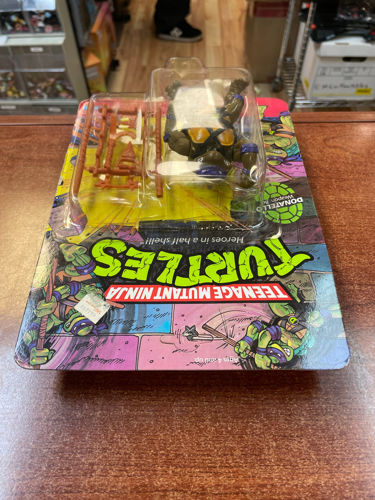 Hard Head Donatello -10 Back- (Vintage TMNT Ninja Turtles, Playmates) **SEALED** product image 6, provided for visual