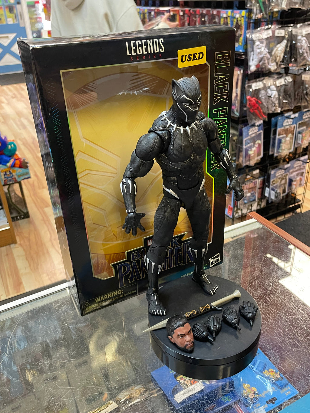 Black Panther -Deluxe 12"- (Marvel Legends, Hasbro) **COMPLETE** product image 3, provided for visual reference and product