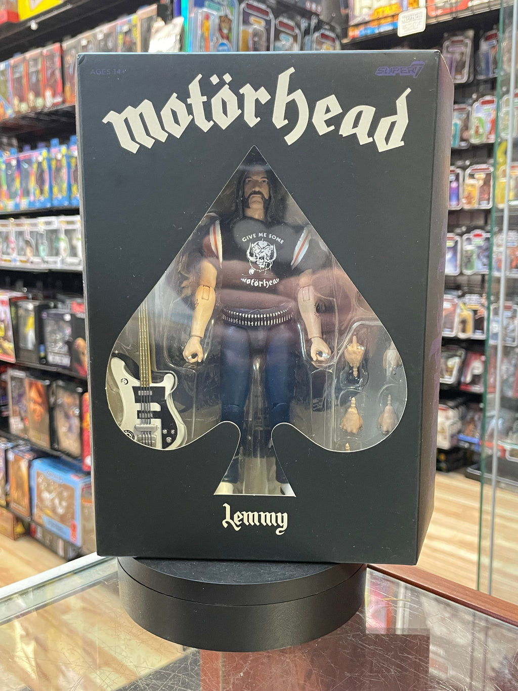 Lemmy (Motorhead, Super7 Ultimates) SEALED product image 1, provided for visual reference and product detail review