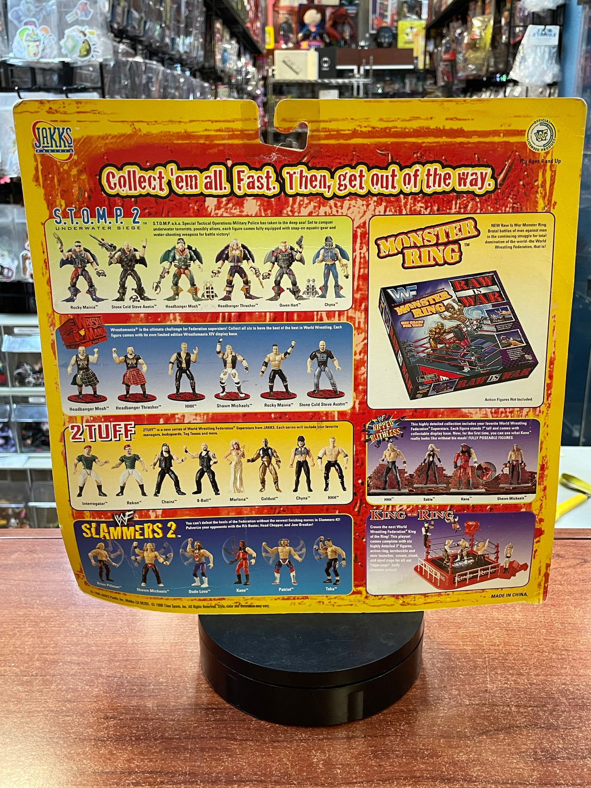 Luna & Sable Grudge Match (Vintage WWF Bone Crunchers, Jakks Pacific) SEALED product image 2, provided for visual reference