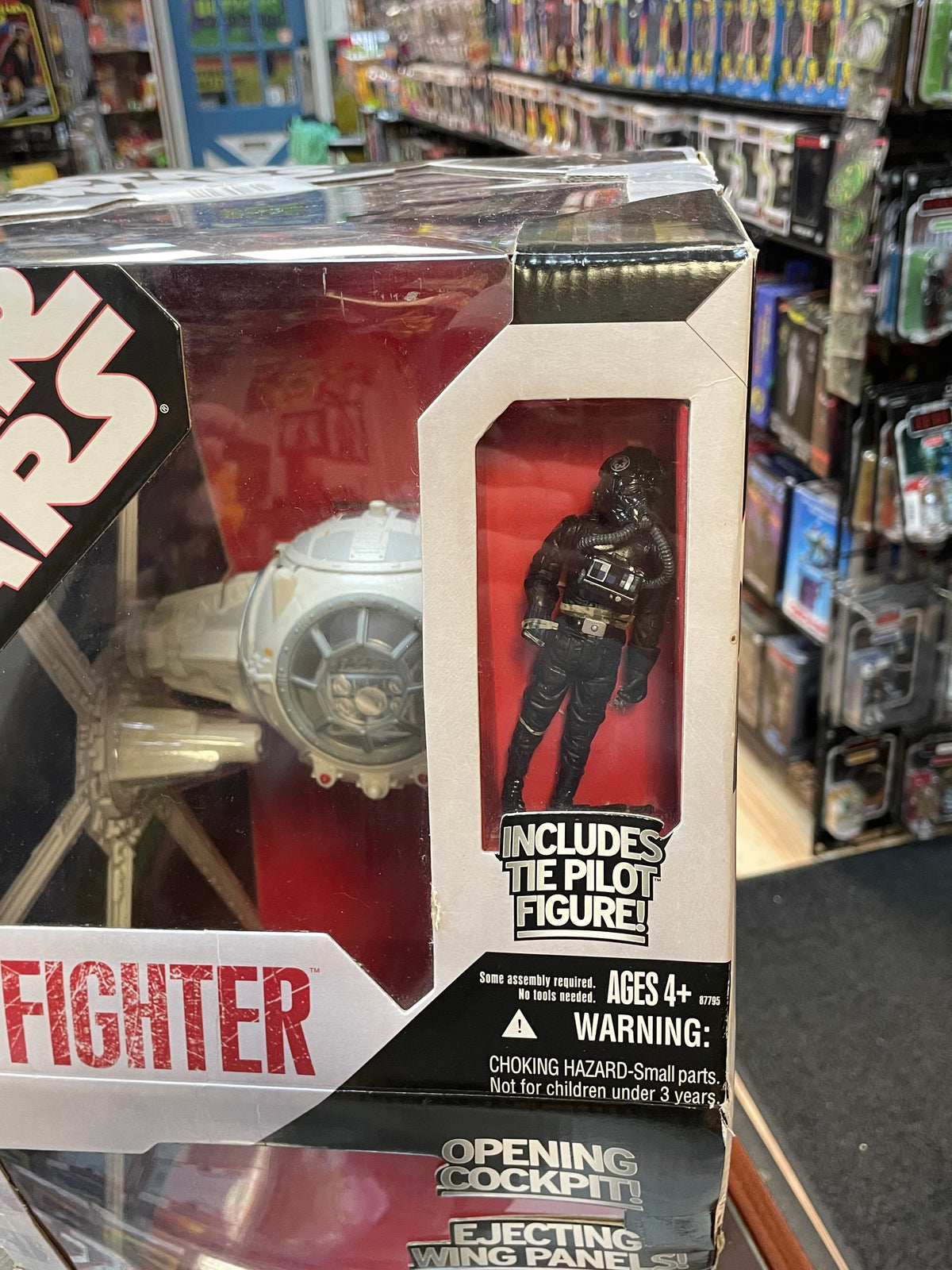 White Tie Fighter with Tie Pilot TRU Exclusive (Star Wars, Hasbro) **SEALED** product image 2, provided for visual reference