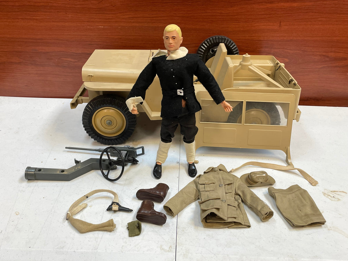 Desert Patrol Attack Jeep with Driver (Vintage 12” GI Joe, Hasbro) **Original** product image 1, provided for visual