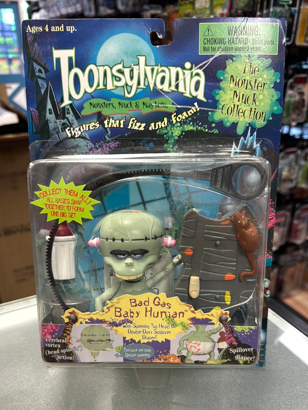 Bad Gas Baby Human (Vintage Toonsylvania, Toy Island) SEALED product image 1, provided for visual reference and product