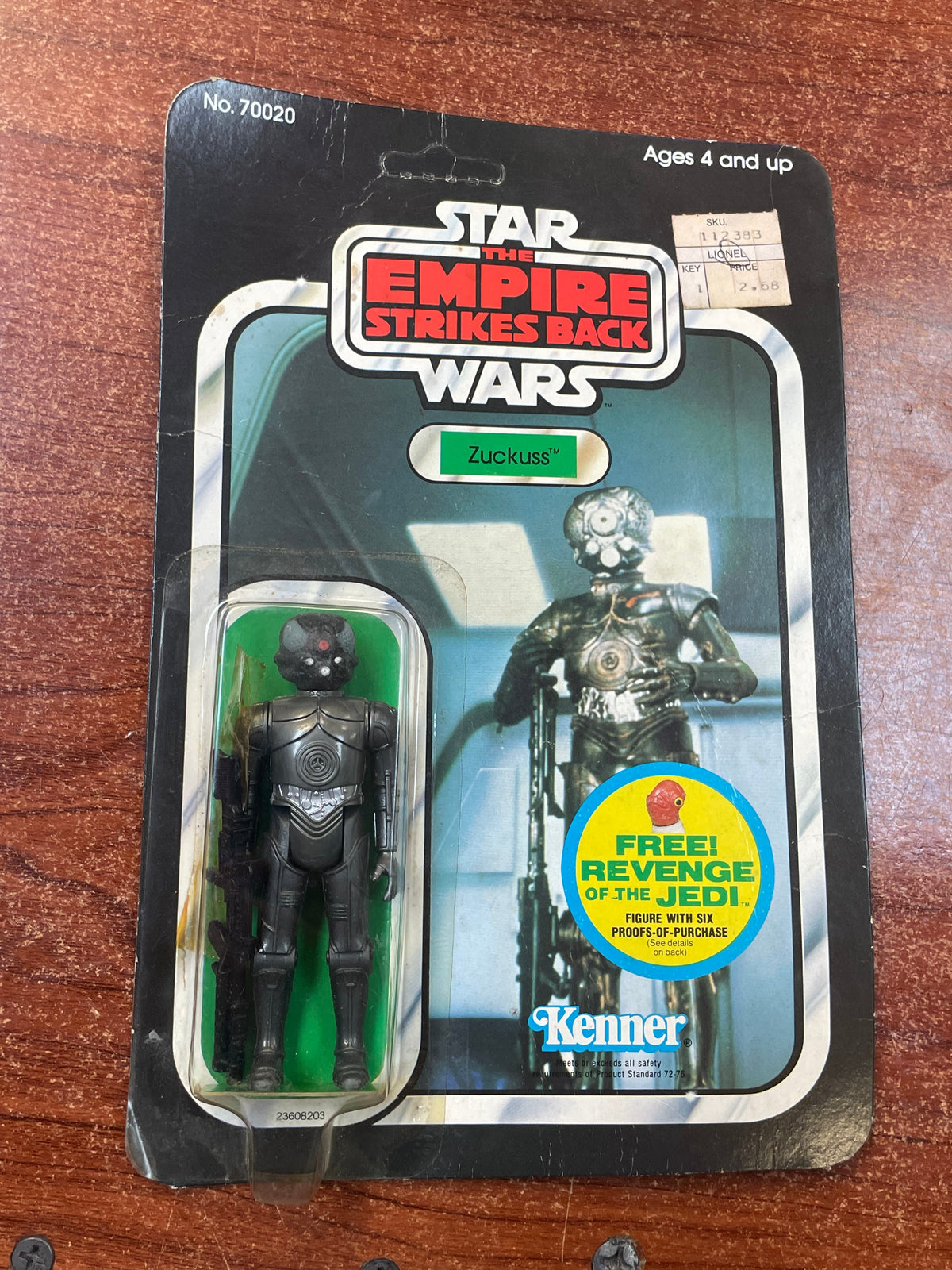 Zuckuss ESB 9507 (Vintage Star Wars, Kenner) **SEALED** product image 10, provided for visual reference and product detail