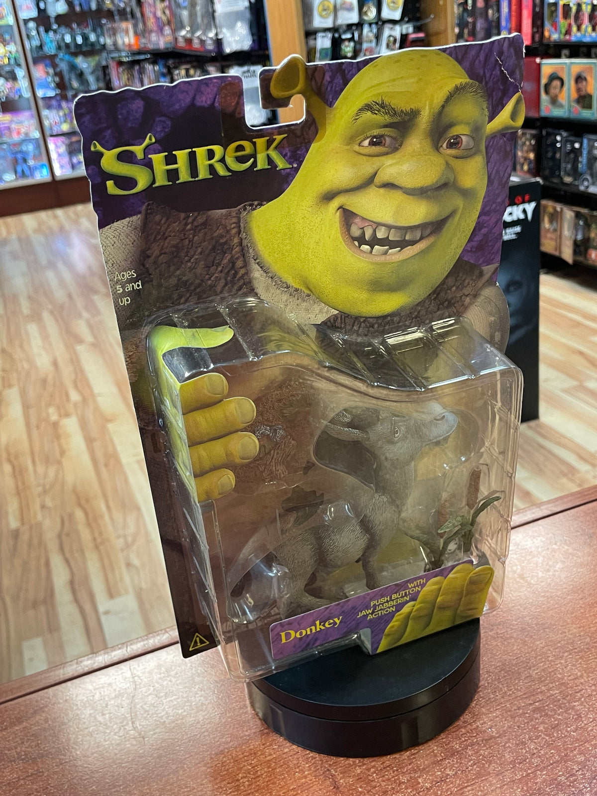 Jaw Jabberin Donkey (Vintage Shrek, McFarlane Toys) **SEALED** product image 3, provided for visual reference and product