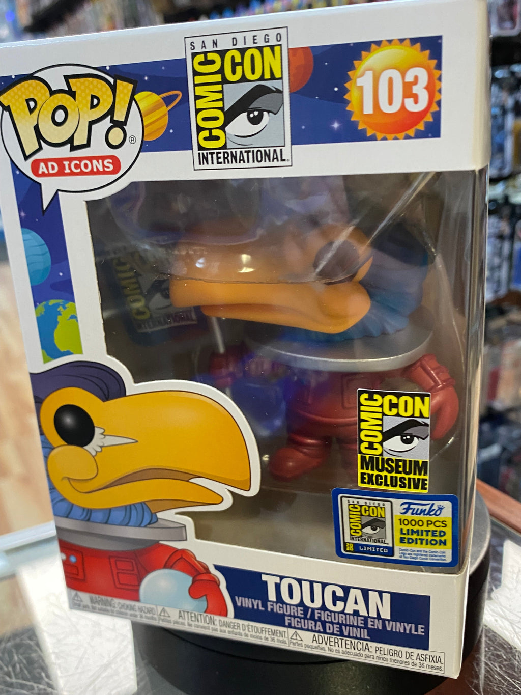 Toucan #103 Museum LE 1000 (Funko Pop, Ad Icons) EXCLUSIVE product image 5, provided for visual reference and product detail