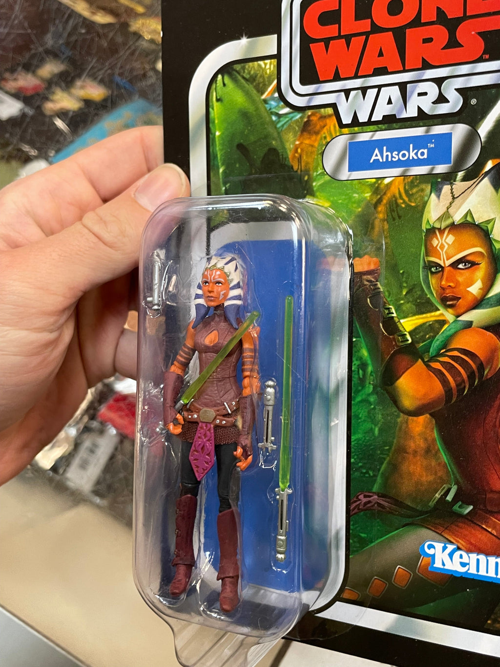 Ahsoka VC102 (Star Wars Vintage Collection, Hasbro) SEALED product image 5, provided for visual reference and product detail