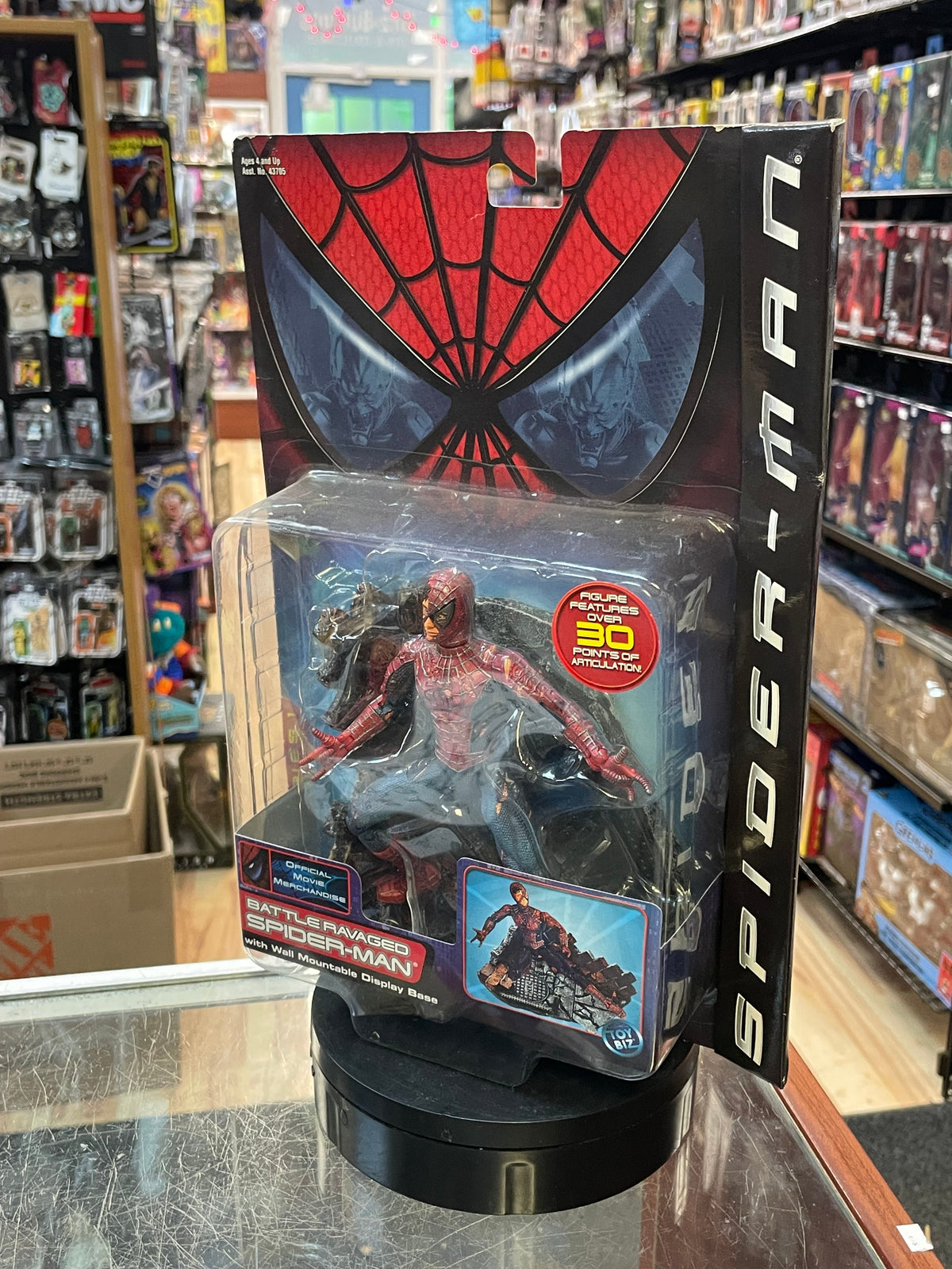 Battle Ravaged Spider-Man Series 1 (Vintage Spider-Man, Toy Biz) SEALED product image 3, provided for visual reference and