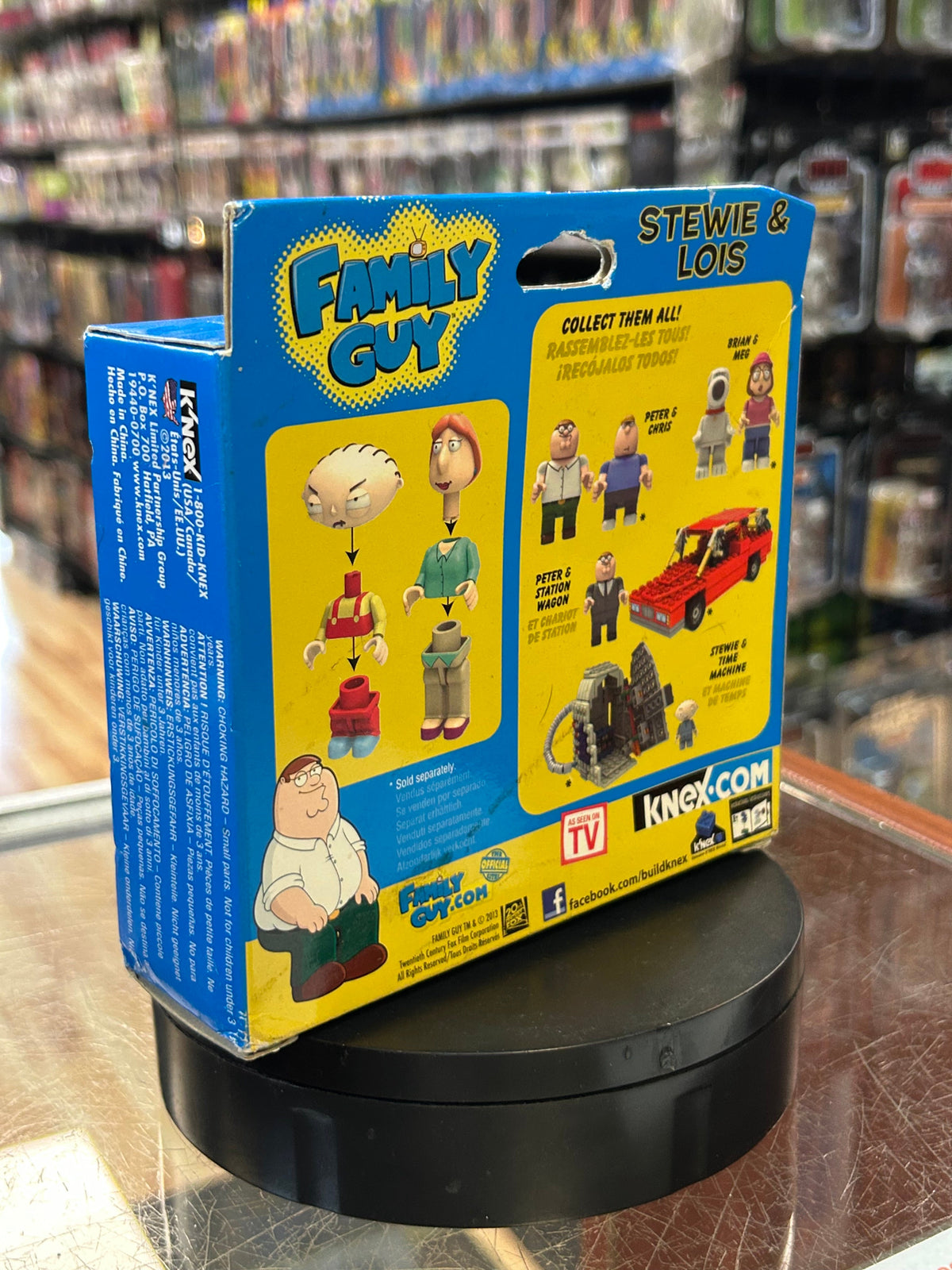 Stewie & Lois (Family Guy, K'Nex) SEALED product image 5, provided for visual reference and product detail review