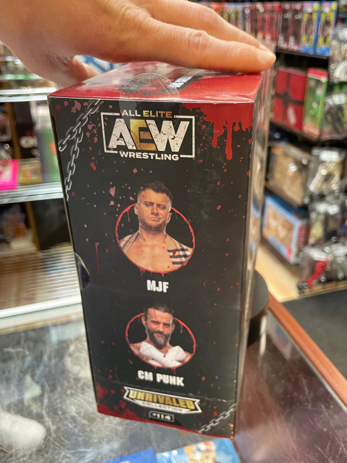 Blood & Guts: CM Punk & MJF (AEW Unmatched Collection, Jazwares) **SEALED** product image 8, provided for visual reference