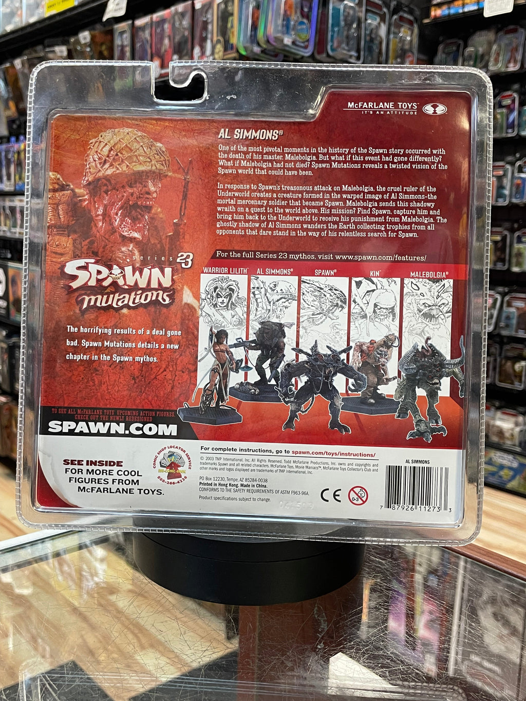 Al Simmons (Vintage Spawn Mutations, McFarlane) SEALED product image 3, provided for visual reference and product detail