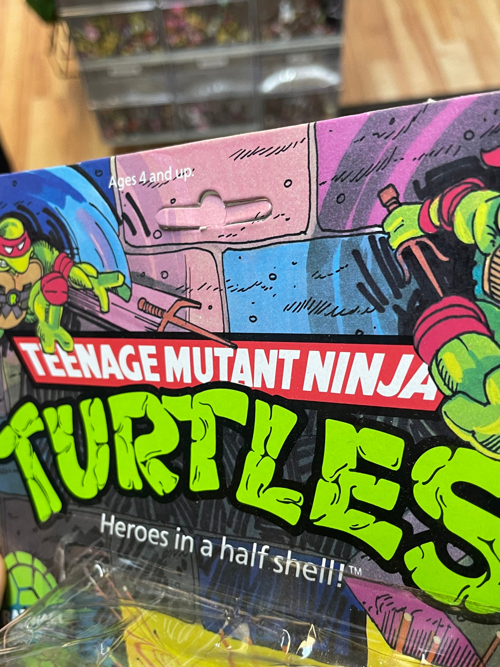 Hard Head Raphael -10 Back- (Vintage TMNT Ninja Turtles, Playmates) **SEALED** product image 11, provided for visual