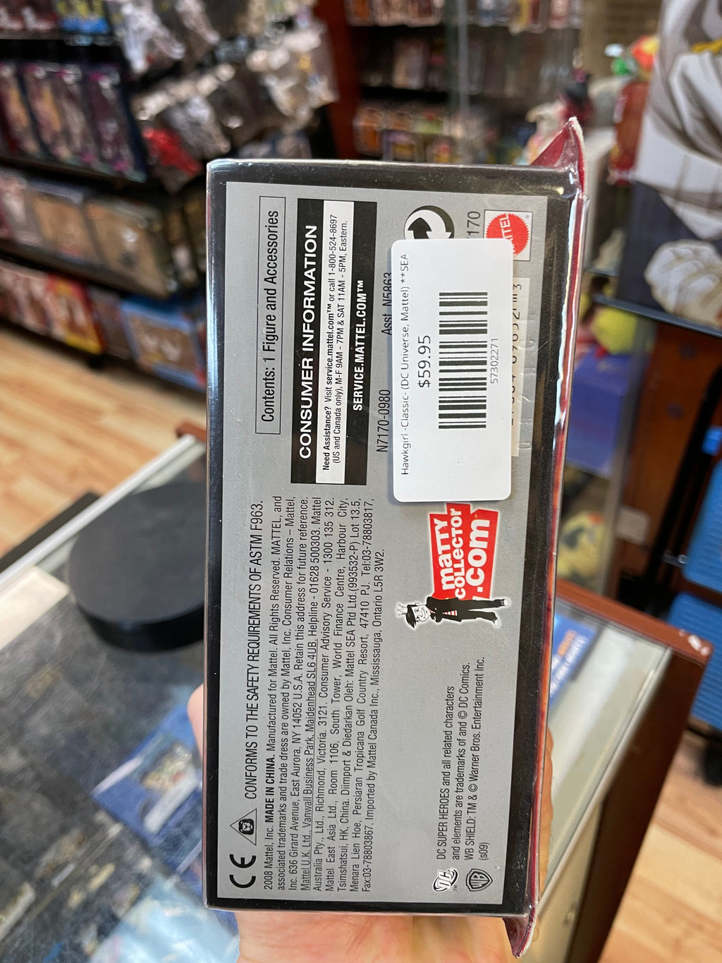 Hawkgirl -Classic- (DC Universe, Mattel) **SEALED** product image 6, provided for visual reference and product detail review