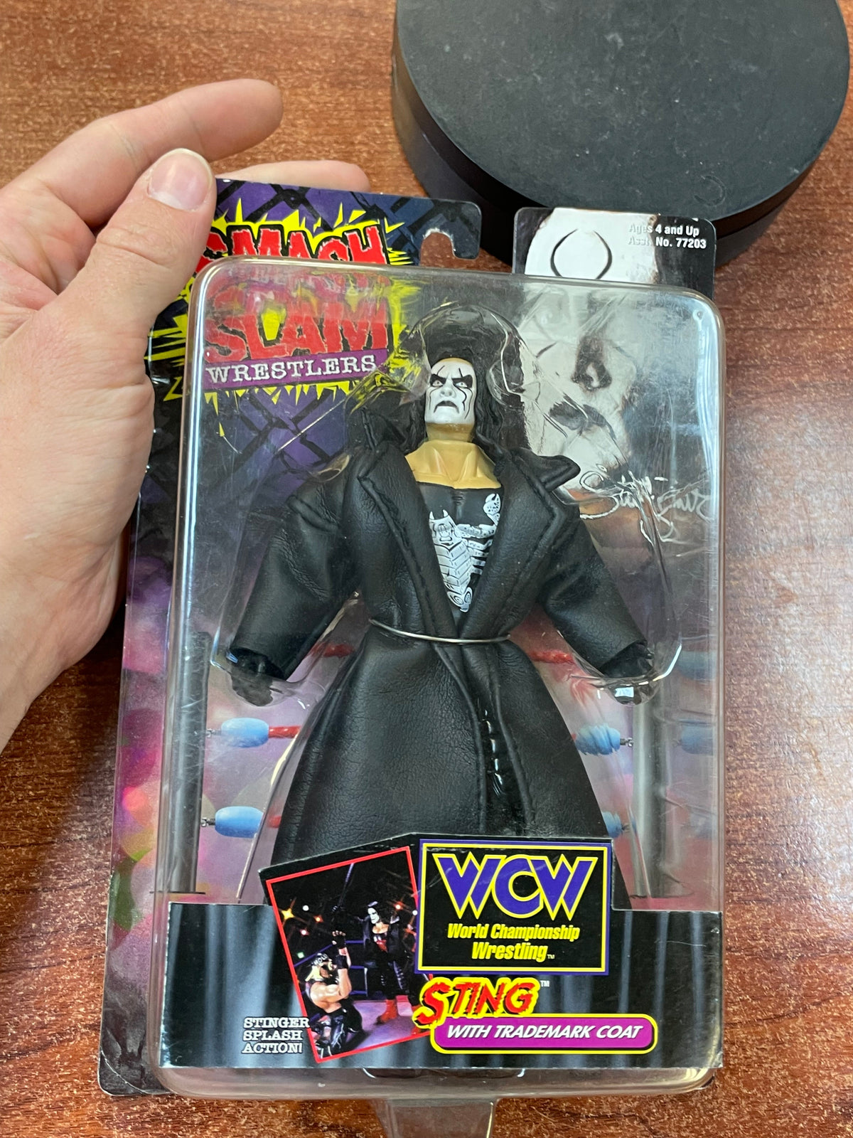 Black Coat Sting (WCW Smash N' Slam, Toybiz) **SEALED** product image 3, provided for visual reference and product detail