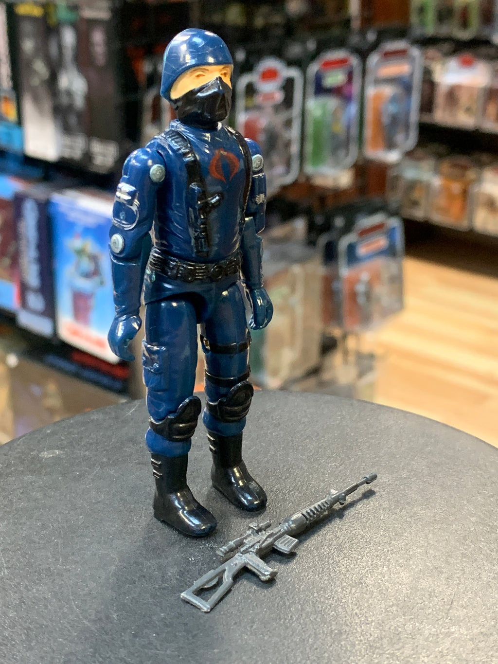 Cobra Enemy Straight Arm with Grey Riffle 9968(Vintage GI Joe, Hasbro) product image 2, provided for visual reference and