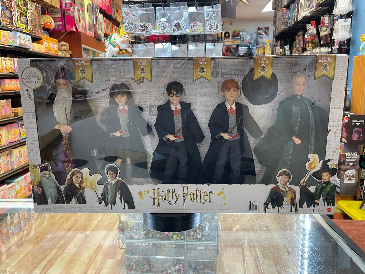 Ron/Hermione/Dumbledore/McGonagall 5 Pack Doll (Harry Potter, Mattel) **SEALED** product image 1, provided for visual